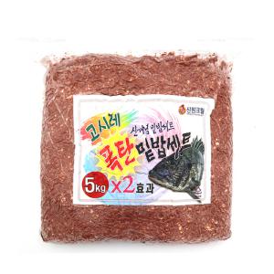 신원크릴 고시레 콤보 폭탄 감성돔 밑밥셋트 5kg 숙성밑밥 집어제