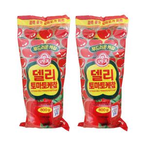 오뚜기 부드러운 델리 토마토 케첩 800g 2개