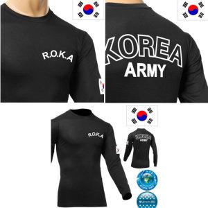 검정 쿨드라이 로카티 ROKA 긴팔 티셔츠 군인여름용품