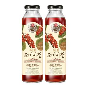 [소비기한 임박] 백설 리얼오미자청, 310ml, 2개