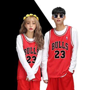 [풀마킹] CHICAGO BULLS JORDAN 23 시카고 불스 조던 23 레드 농구나시 NBA 유니폼 민소매