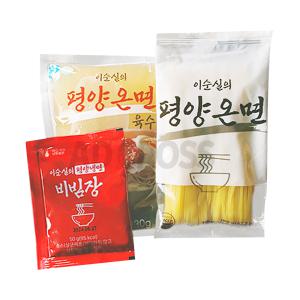 이순실 평양온면 평양 옥수수 면 국수 꿩고기 가마솥 육수 매콤 냉면 비빔 소스 비빔장 비빔면 온면 1세트