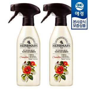 [애경]허브마리 섬유탈취제 카멜리아힐 400ml x2개