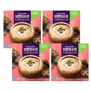 풀무원 브런치수프 트러플 양송이크림 180g x 4개