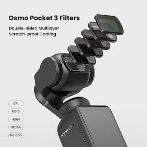 DJI OSMO 포켓 3 용 렌즈 필터 핸드 짐벌 카메라 CPL ND16 64 256/1000 마그네틱 키트 빛 타격 감소