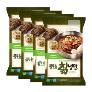 풀무원 여름별미 시원육수 쫄깃면발 매콤 칡냉면 2인 (905g) x 4개