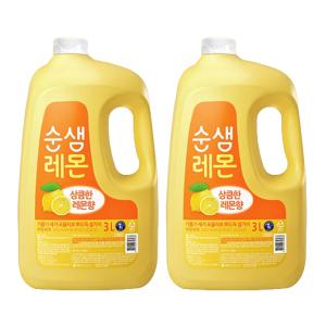 순샘 주방세제 대용량 레몬,  3L, 2개