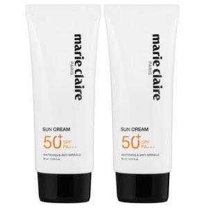 마리끌레르 3중 기능성 대용량 썬크림 60ml 2개 (SPF50+/PA+++)_MC