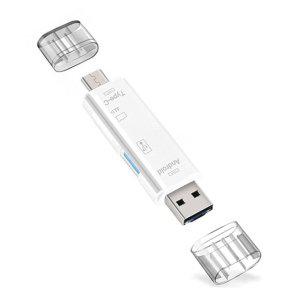 생활모음 멀티 카드리더기 5핀 C타입 USB (화이트) (WD1472E)