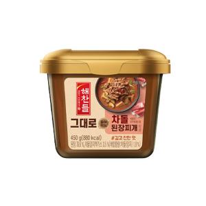 해찬들 그대로 끓여먹는 차돌된장찌개양념, 450g, 1개