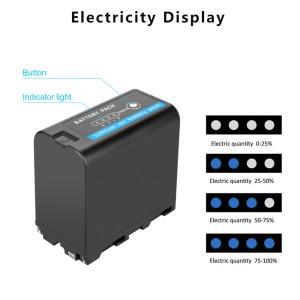 Probty 전원 디스플레이 포함 2 개 8800mAh NP-F970 NP 배터리 초고속 3x 듀얼 충전기 소니 CCD용