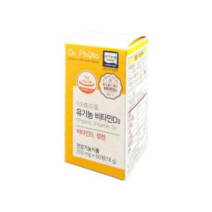 닥터파이토 유기농 비타민D3 300mg x 60캡슐 SI