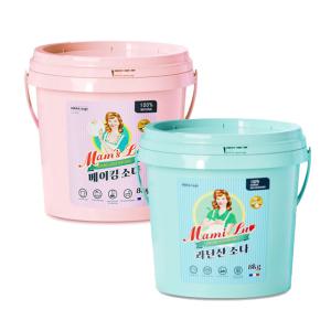 맘스럽 베이킹소다 과탄산소다 버킷 8kg 프렌치 프리미엄 세탁세제