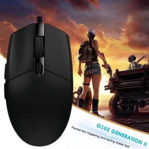 G102 유선 경량 컴퓨터 마우스, 1000dpi RGB 인체 공학적 E스포츠 게이밍 PC 노트북, 사무실 액세서리,