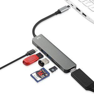 C타입 멀티허브 포트 맥북 아이패드 노트북 HDMI 6in1_WABF107