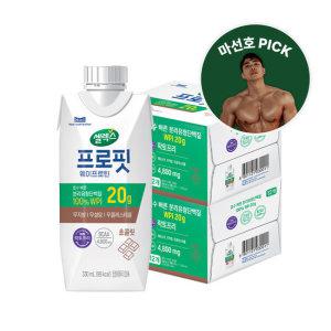 [쇼핑백증정]셀렉스 프로핏 초콜렛 단백질 음료 330ml*24팩