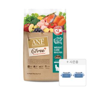 ANF 6free 플러스 인도어 캣 웨이트케어, 5.6kg, 1개 + 물티슈, 70매, 2개