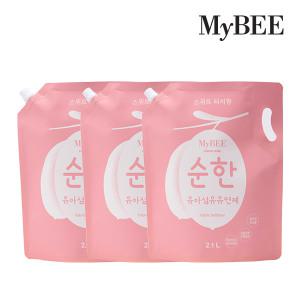 마이비 피부에순한 유아유연제 리필(2100ml) 3팩_스위트터치향