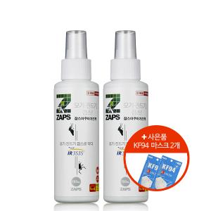 해충기피제 잡스 아쿠아가드액 100mL x 2개 + KF94마스크 2개