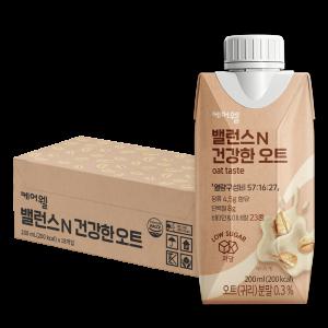 [공식] 케어웰 밸런스N 건강한 오트 200ml 18팩 균형영양식 환자영양식 아침식사대용 식사대용음료 저당간식