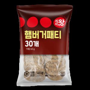 식자재왕 햄버거패티 1.8kg (60gx30ea)