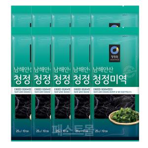 청정원 남해안산 청정미역 25g 10개