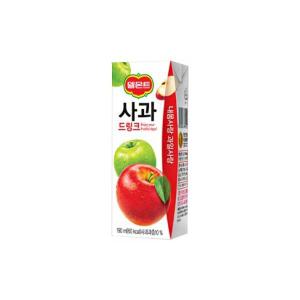 롯데 델몬트 사과 드링크 190ml 48팩