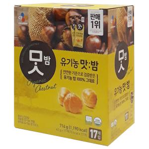 CJ 유기농 맛밤 714g 42gx17개