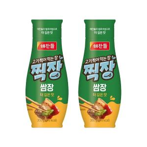 해찬들 고기찍어먹는장 찍장 쌈장 300g x2개