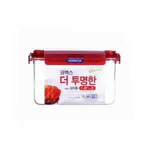 [코멕스] 더투명한 김치통 정사각 1.8L(핸들형)