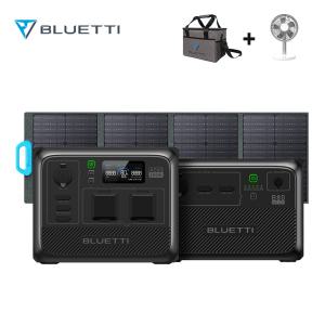 BLUETTI 블루에티 AC60+B80+PV120 파워뱅크세트 1209Wh 확장형 대용량배터리 초고속충전 캠핑용 차박용 태양광패널 120W 접이식 솔라패널 인산철 차박