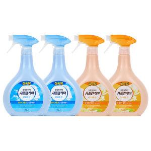 샤프란케어 섬유탈취제 상쾌한향, 900ml, 2개 + 싱그러운향, 900ml, 2개