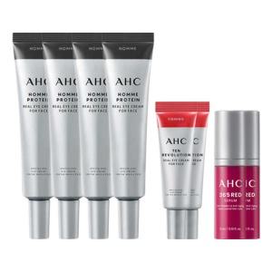 AHC 옴므프로틴리얼아이크림 특별 기획(옴므프로틴리얼아이크림포페이스 35ml, 4개+텐레볼루션아이크림, 7ml, 2개+레드세럼 5ml, 2개)