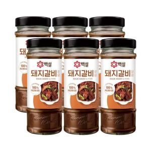 CJ 백설 돼지 갈비양념 500g 6개