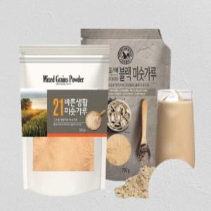 [산과들에] 미숫가루 1.4kg (바른생활 700g+블랙700g)