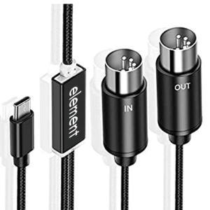 전자 오르간 컴퓨터용 표시등 포함 MIDI to USB C 타입 케이블,