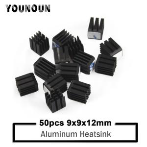 YOUNUON-알루미늄 IC 칩셋 냉각 쿨러 방열판 히트싱크 9x9x12mm 50 개