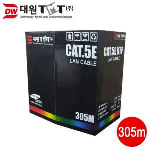 대원TMT CAT.5e UTP 제작용 랜케이블 305M 레드 케이블선 PC 연결 랜선 CAT5EUTP용 용케이블 CAT5EUTP 컴퓨