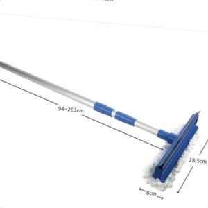 창문 먼지 물때 물기 제거 청소 길이조절 긴 밀대 2M + 걸레 창문밀대
