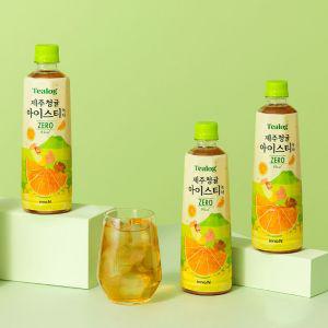 제주청귤 티로그 아이스티 청귤 500ml 녹차 24개입