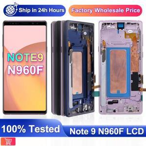 TFT Note9 LCD 디스플레이 터치 스크린 교체 부품, 프레임 디지타이저 어셈블리 포함, 삼성 갤럭시 노트 9