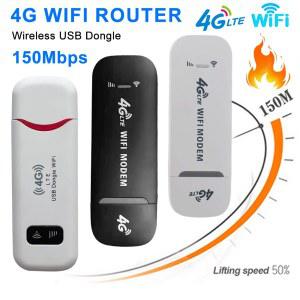 동글 무선 LTE 와이파이 라우터 4G SIM 카드 휴대용 150Mbps USB 모뎀 포켓 핫스팟 홈 오피스 와이파이용 모바일 광대역