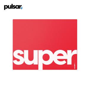 PULSAR 슈퍼글라이드 유리 마우스패드 V2 (레드,L)-1.5T