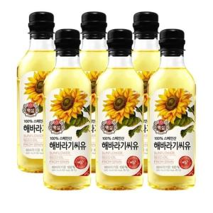 백설 해바라기씨유 500ml 6개