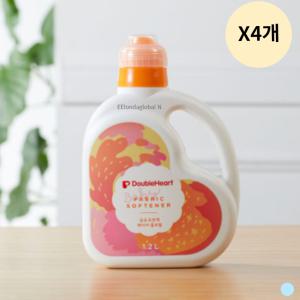 더블하트 유아용 섬유유연제 베이비플로럴 1.2L X4개