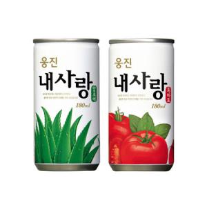 [한번에먹자] 내사랑알로에 180ml 15캔 + 내사랑토마토 180ml 15캔 / 총 30캔