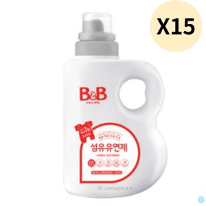 비앤비 섬유유연제 베르가못 용기형 1500ml X15개입