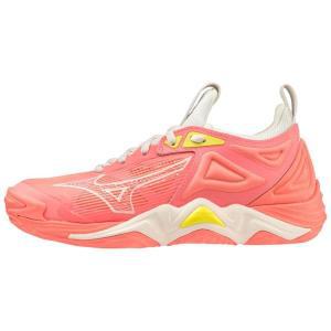 배구운동화 탁구신발 실내체육 Mizuno 여성용 Wave Momentum 3 배구화 캔디 코랄