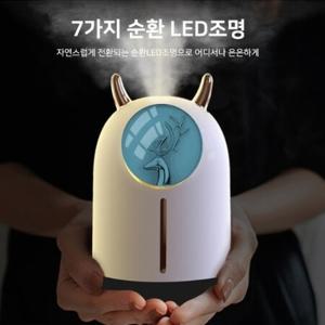 저소음 LED조명 차량 무드등 USB 가습기 미스트모드