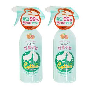 엘지 온더바디 풋샴푸 발을 씻자 자몽민트 385ml 2개 발냄새